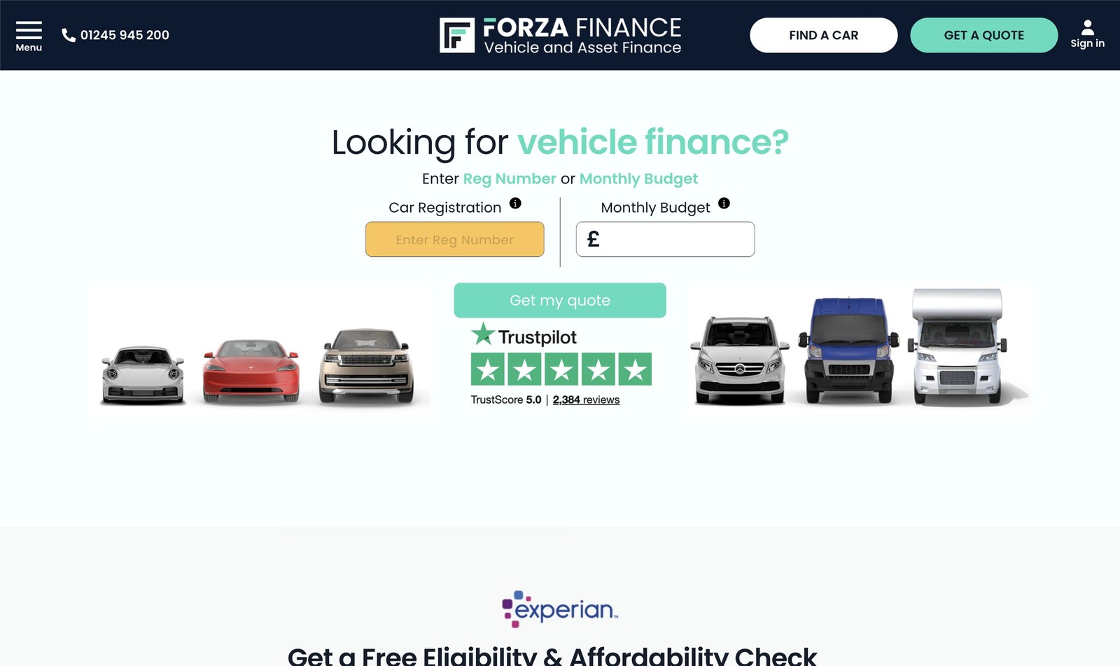Forza Finance website