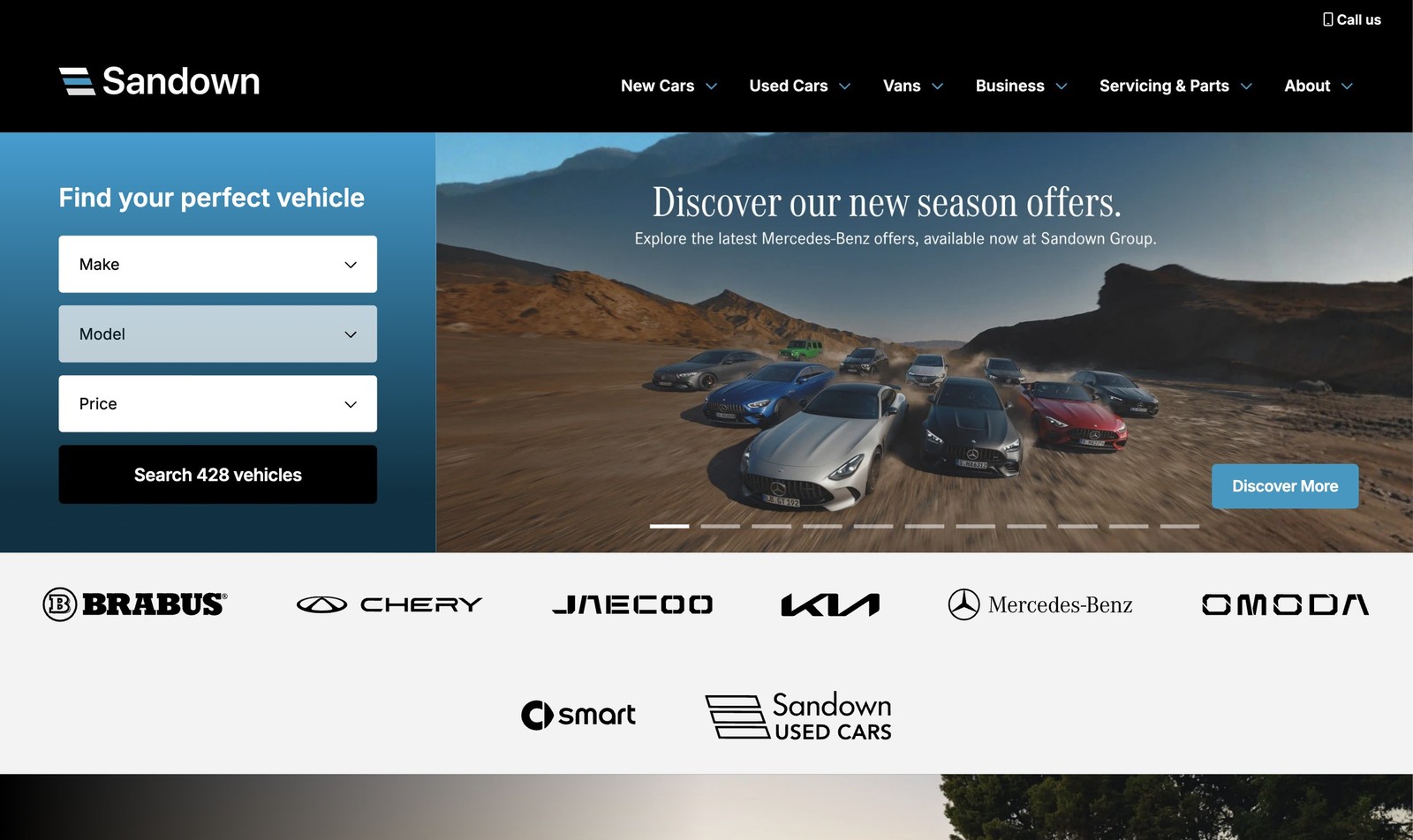 Sandown website
